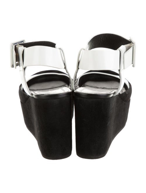 Celine Leather Colorblock Pattern Sandals