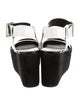 Celine Leather Colorblock Pattern Sandals