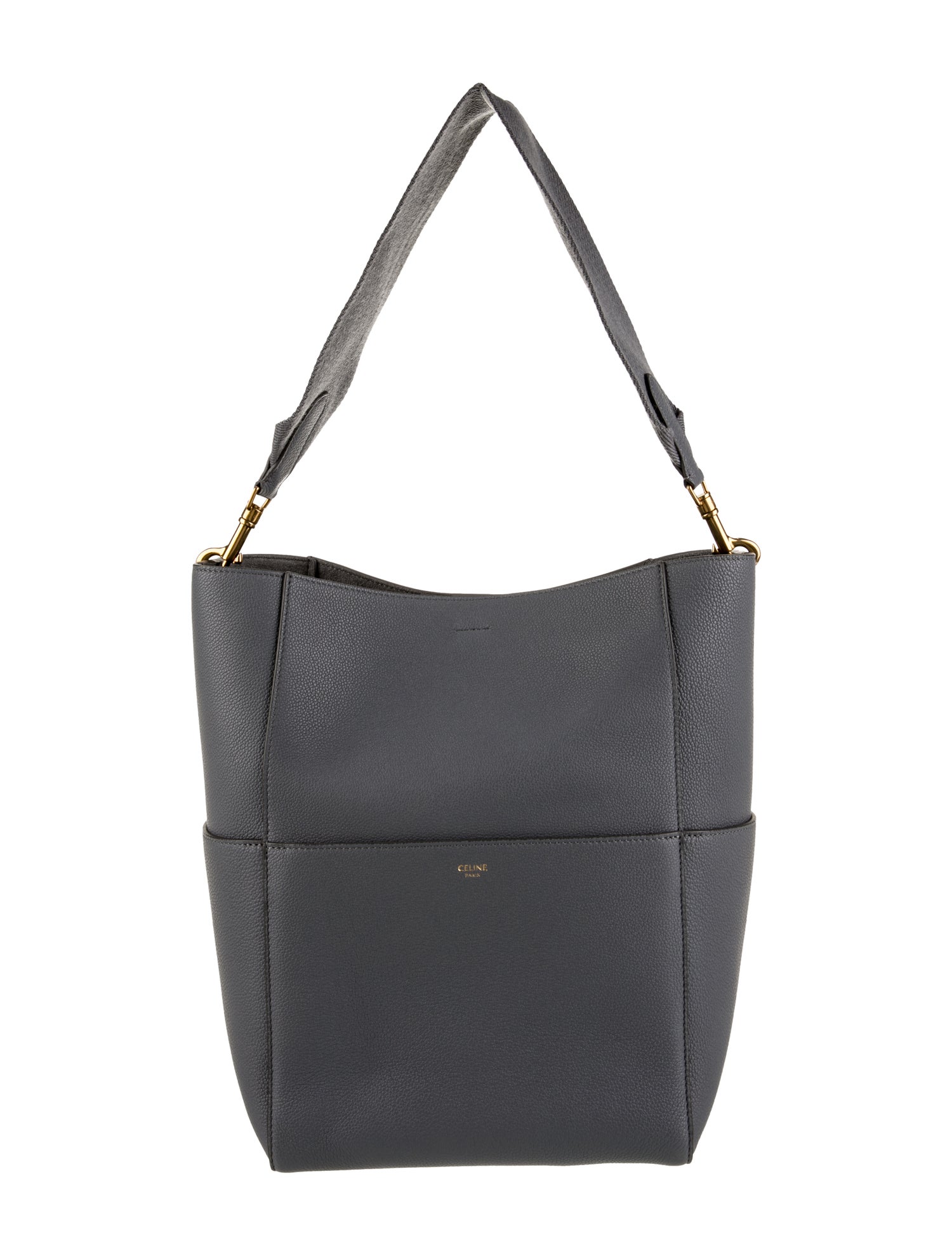 Celine Leather Seau Sangle Medium