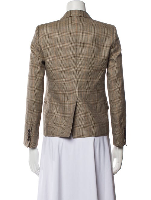 Celine Wool Houndstooth Print Blazer