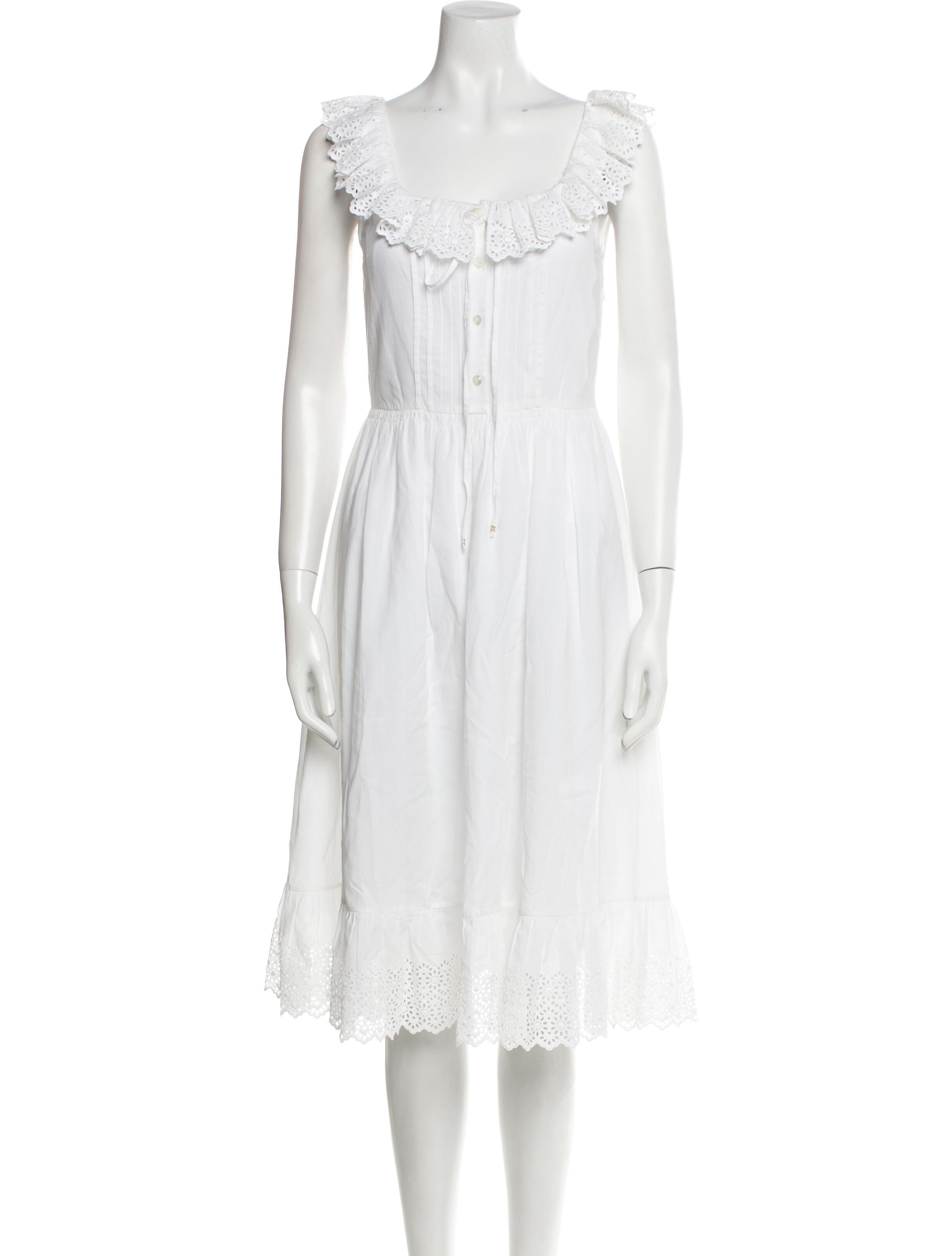 Celine Scoop Neck Knee-Length Dress