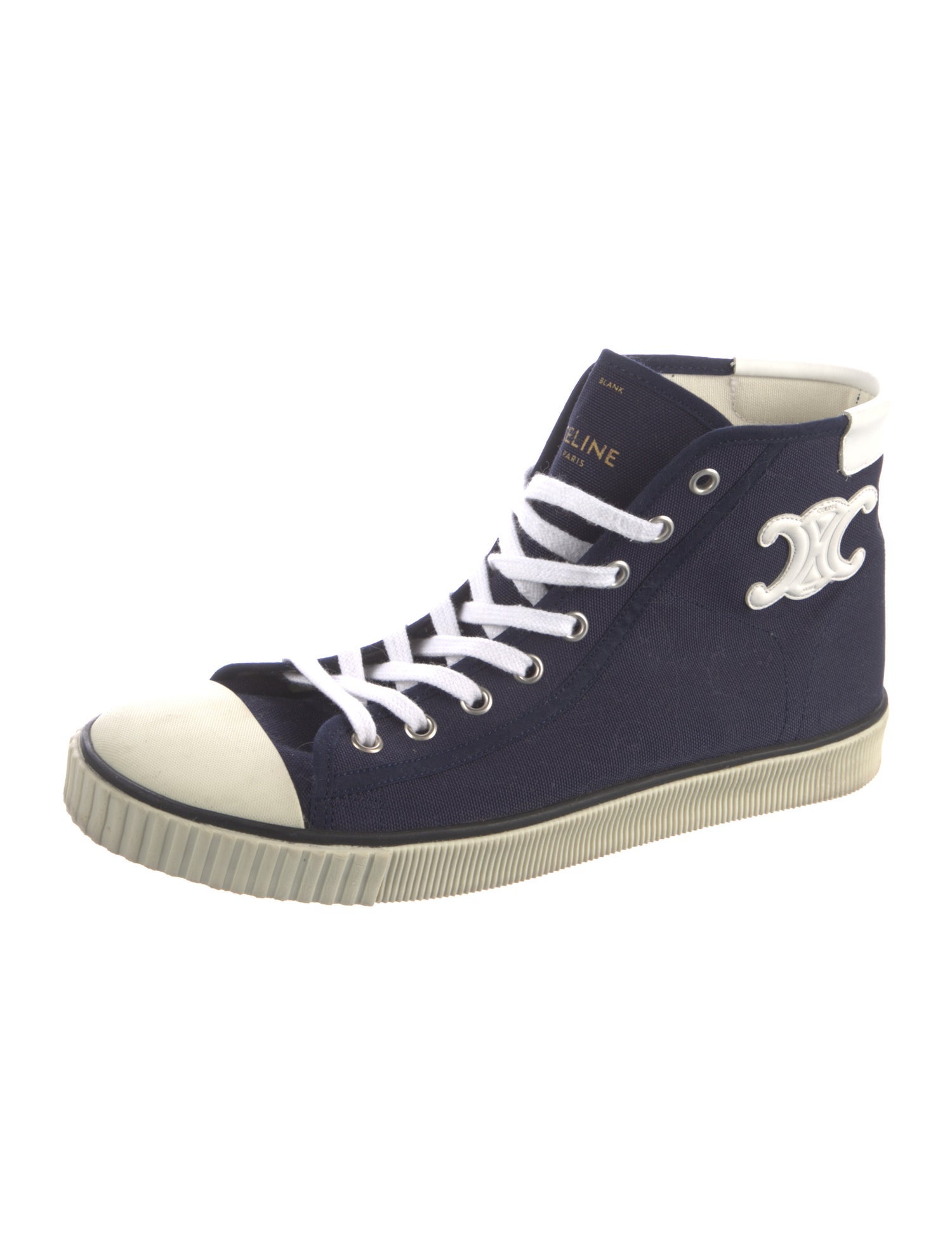 Celine Canvas Colorblock Pattern Sneakers