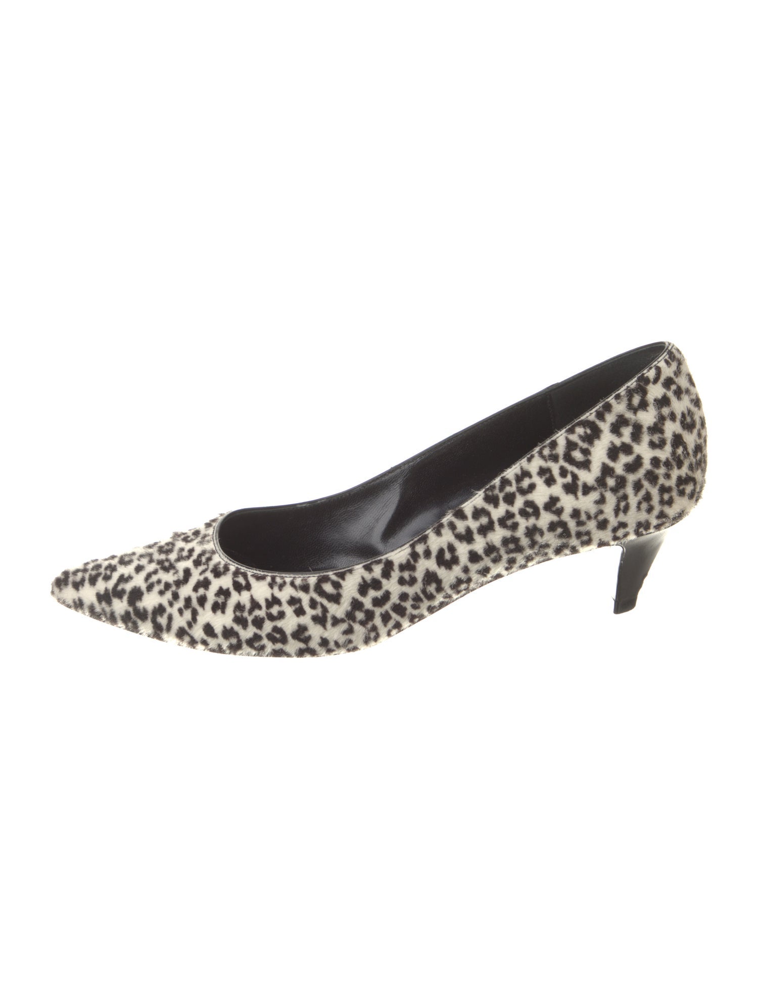 Celine Ponyhair Animal Print Pumps