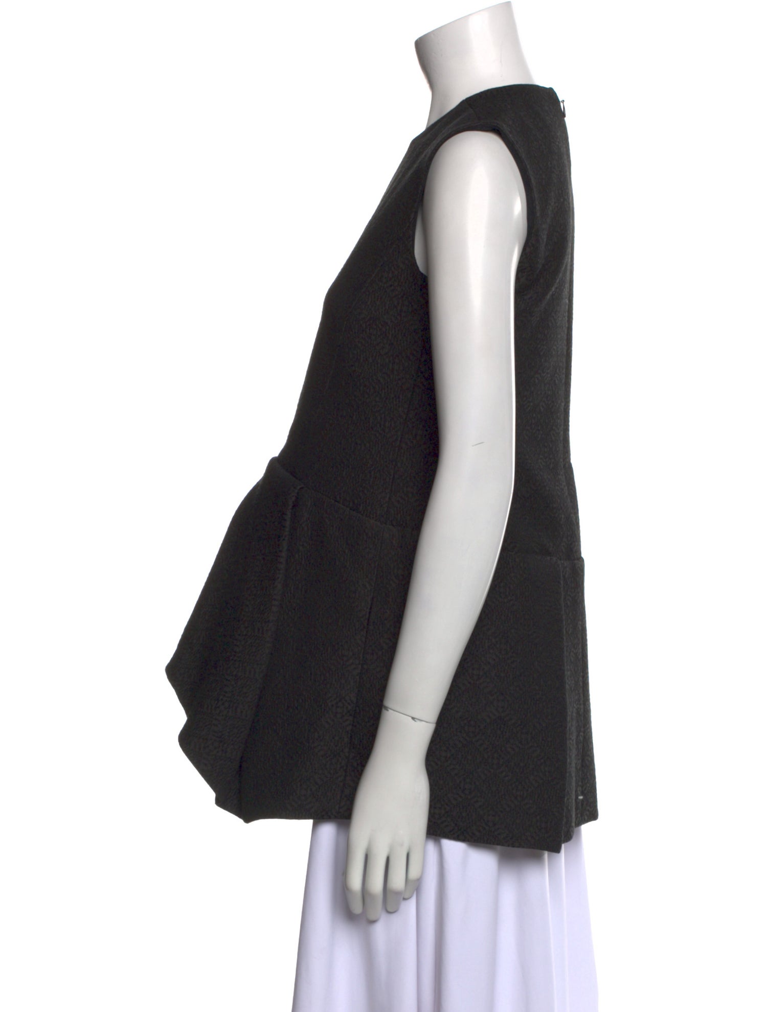 Celine Crew Neck Sleeveless Top