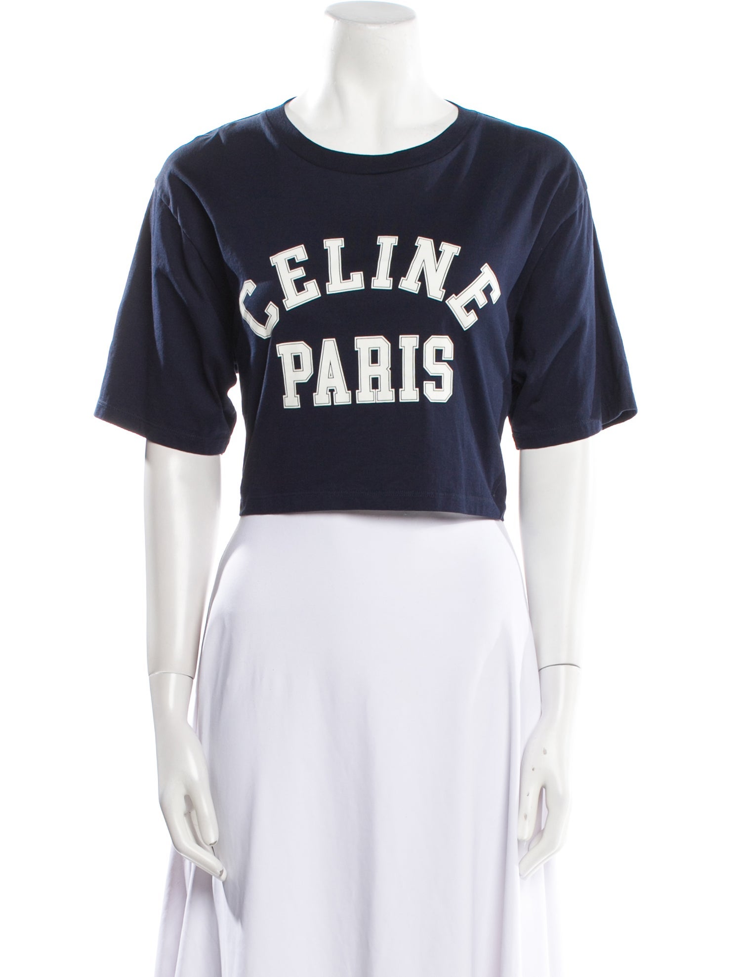 Celine Graphic Print Crew Neck T-Shirt