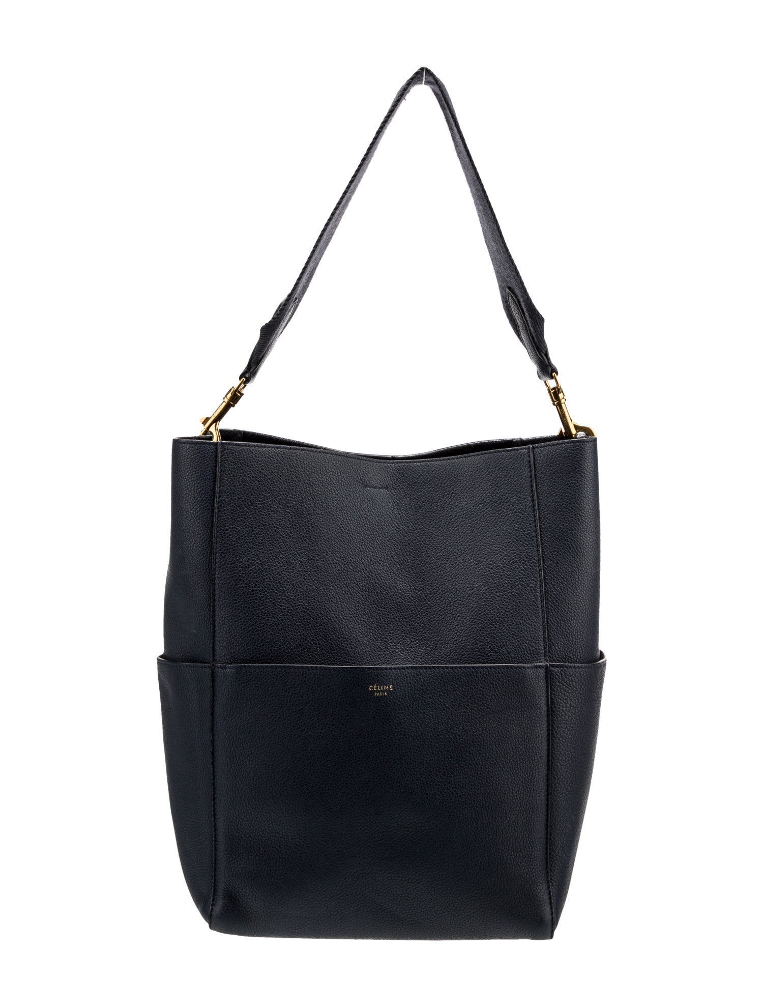 Celine Leather Seau Sangle Medium