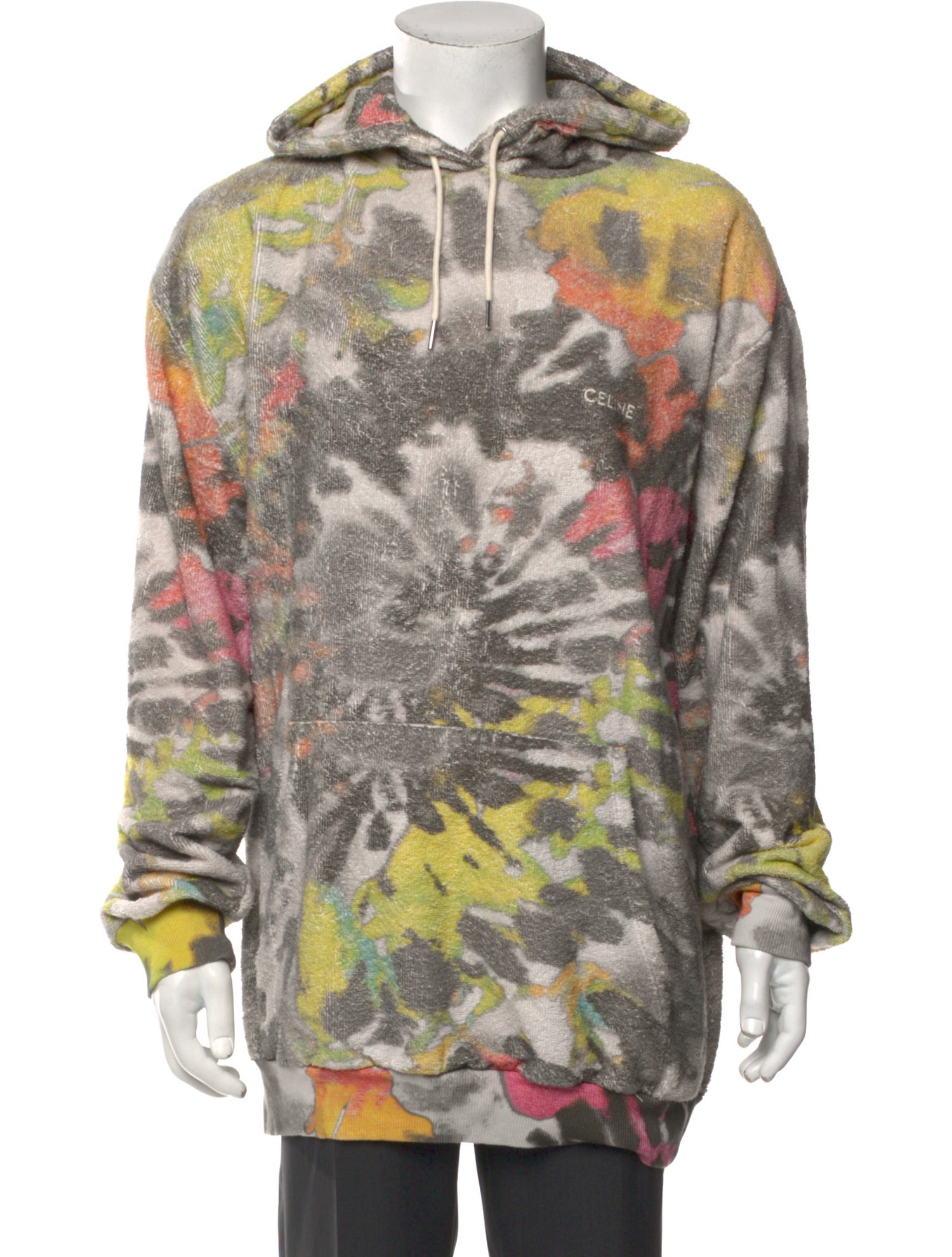 Celine Tie-Dye Print Crew Neck Hoodie