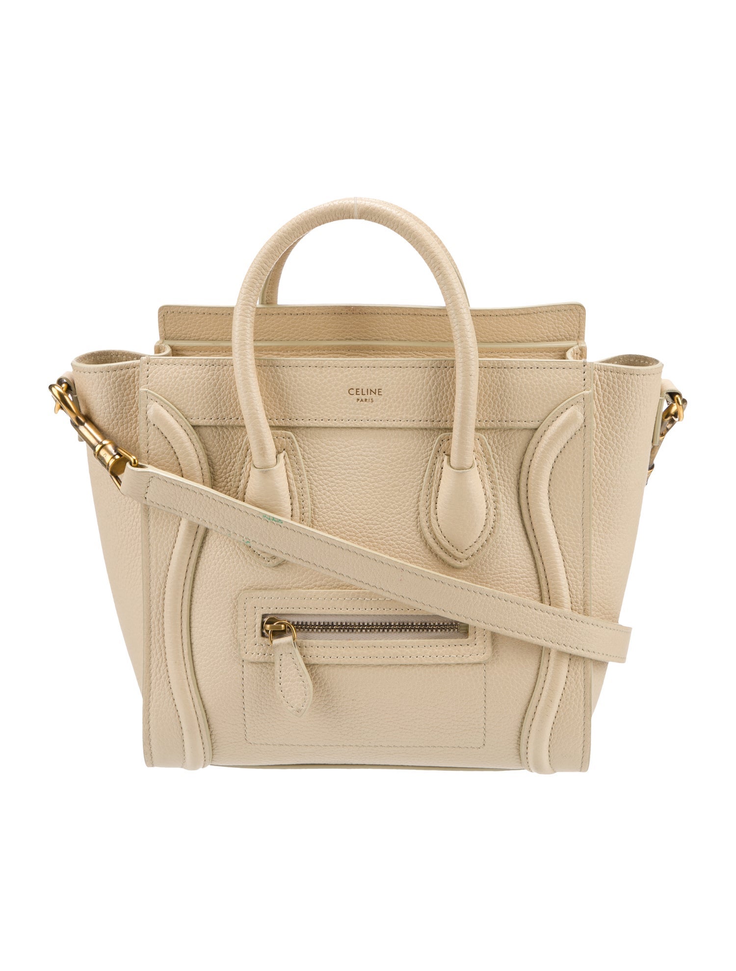 Celine Leather Luggage Nano
