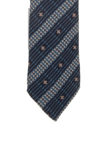 Celine Ties Silk Patterned Tie