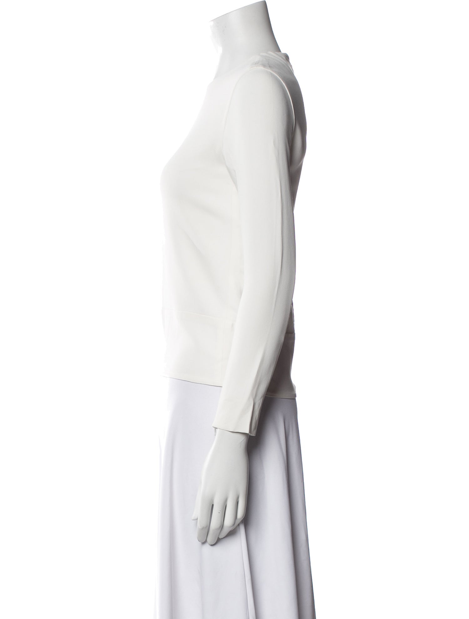 Celine Silk Crew Neck Top