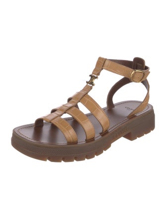Celine Leather Gladiator Sandals