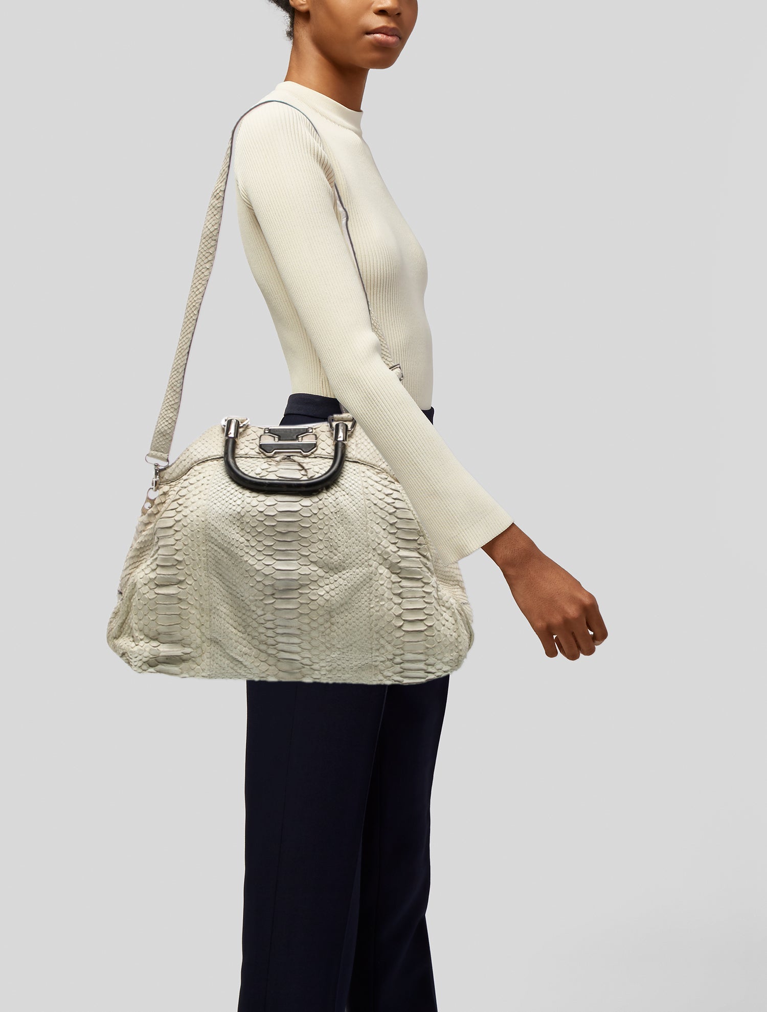 Celine Python Top Handle Bag