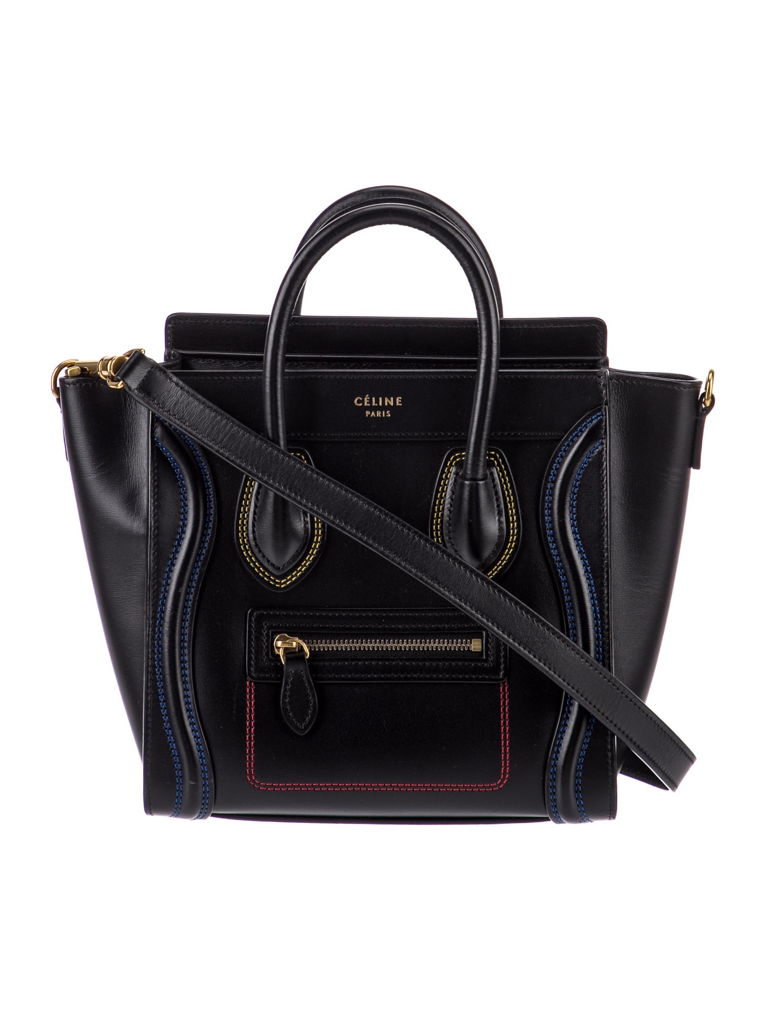 Celine Leather Luggage Nano