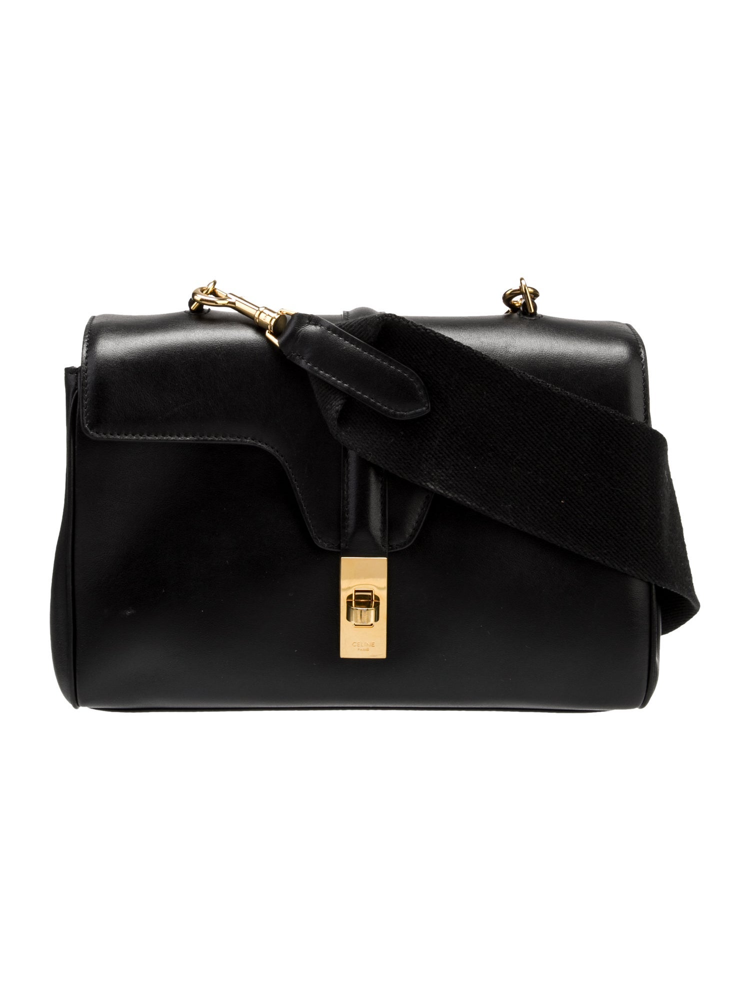 The Row Leather Medicine Pouch - Black Crossbody Bags