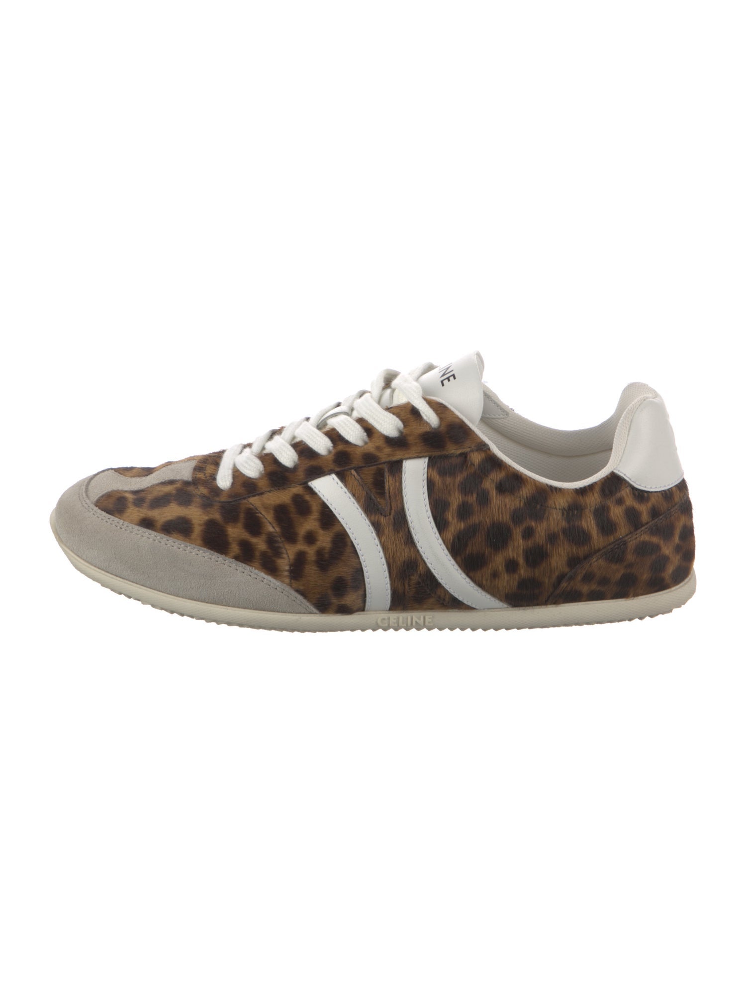 Celine Ponyhair Animal Print Sneakers