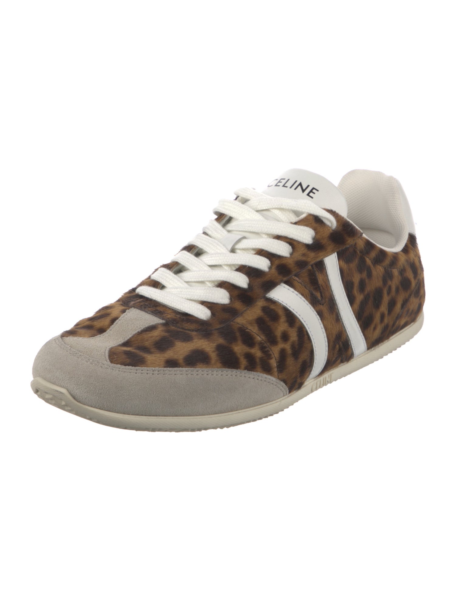 Celine Ponyhair Animal Print Sneakers