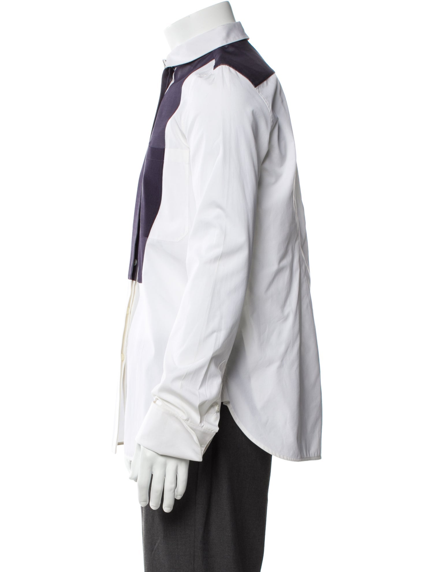 Celine Long Sleeve Tuxedo Shirt