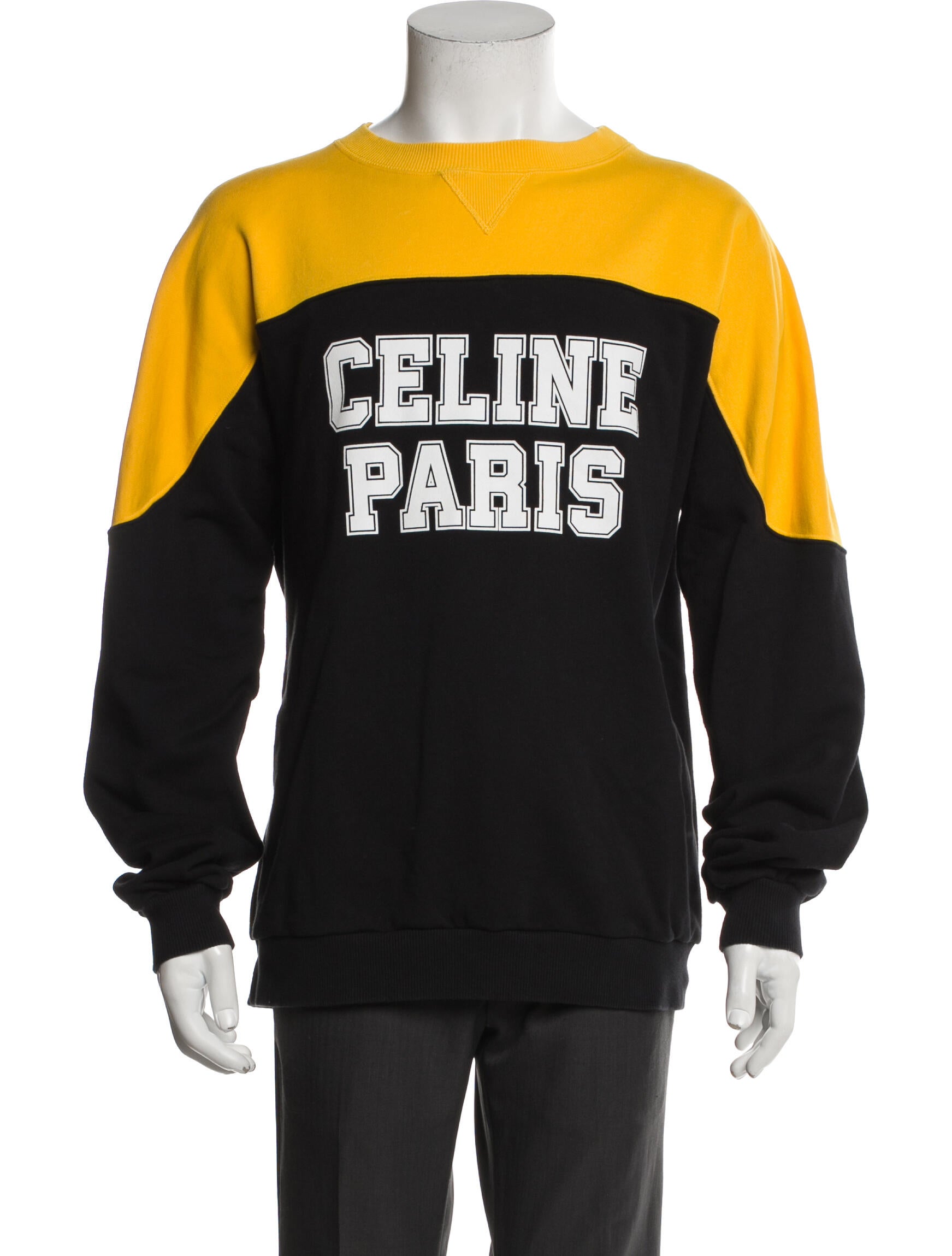 Celine Signature Logo Graphic Print Sweatshirt