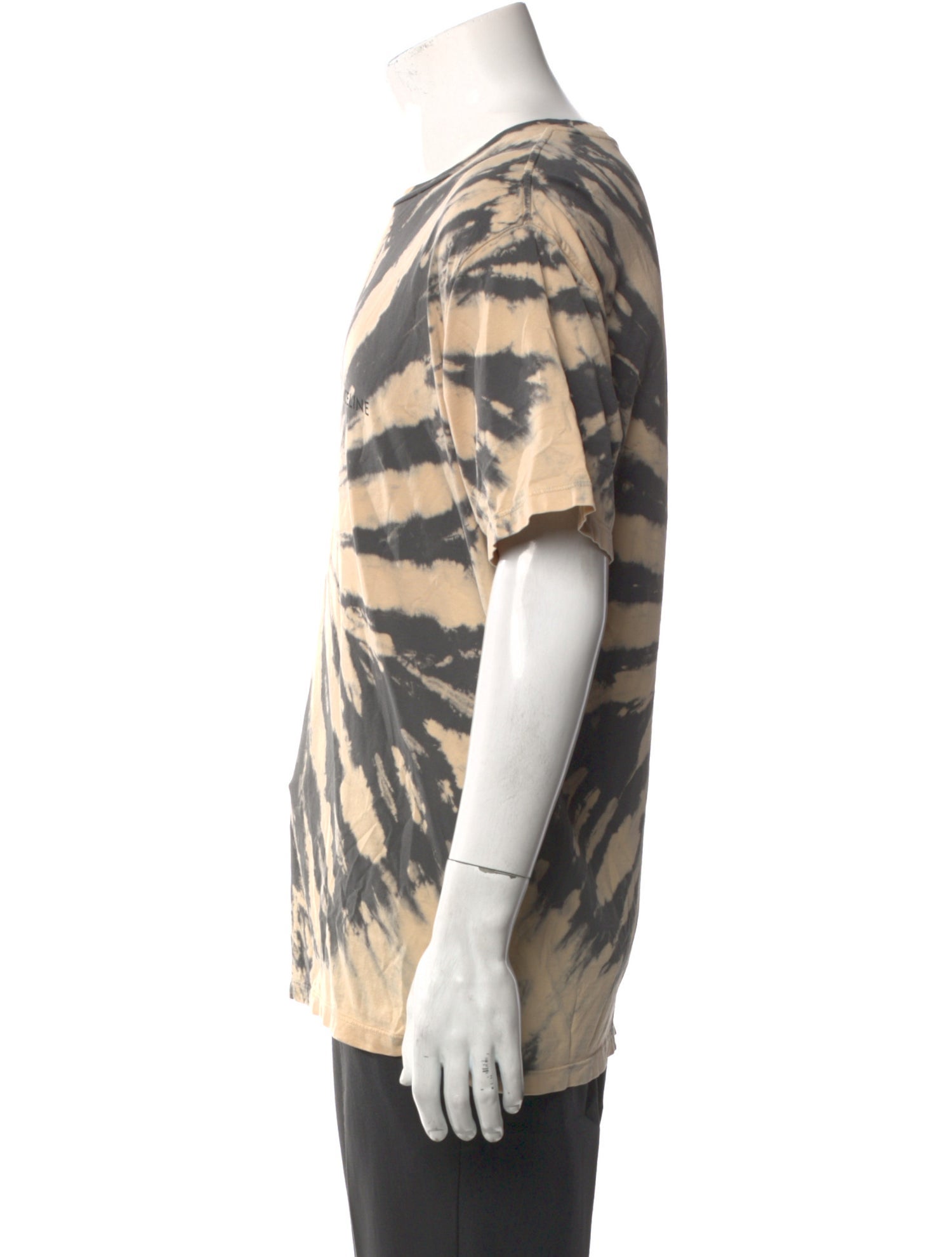 Celine Tie-Dye Print Crew Neck T-Shirt