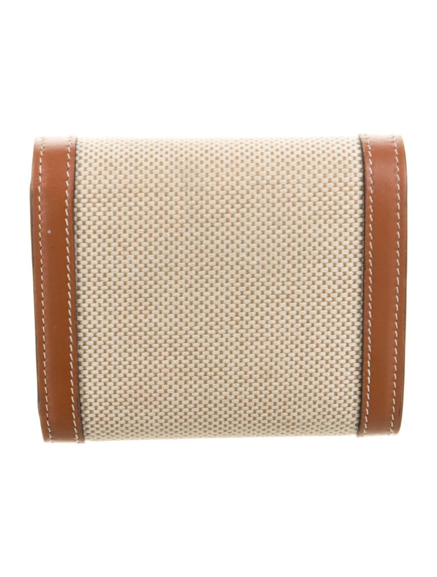 Celine Triomphe Compact Wallet Leather Compact Wallet