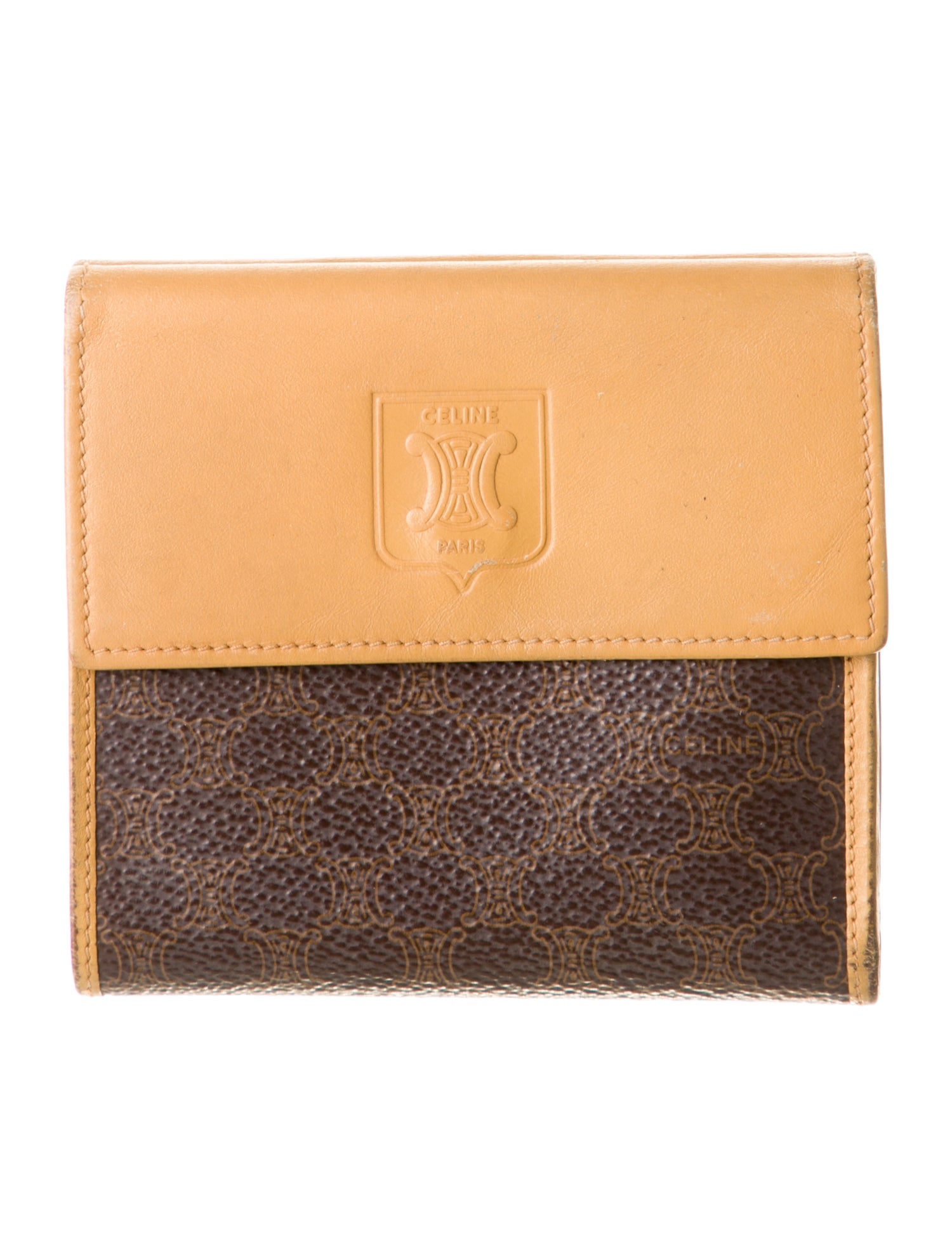 Celine Vintage Triomphe Compact Wallet