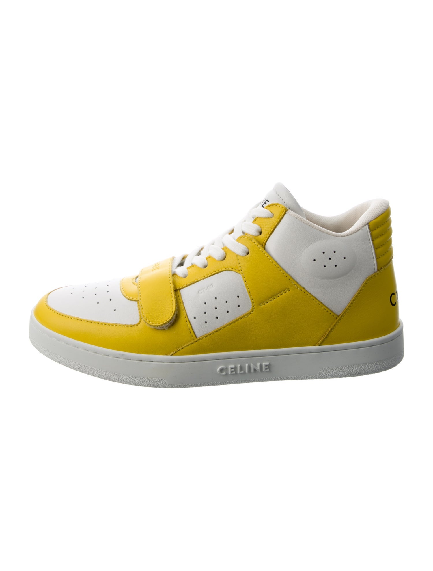 Celine Leather Colorblock Pattern Sneakers