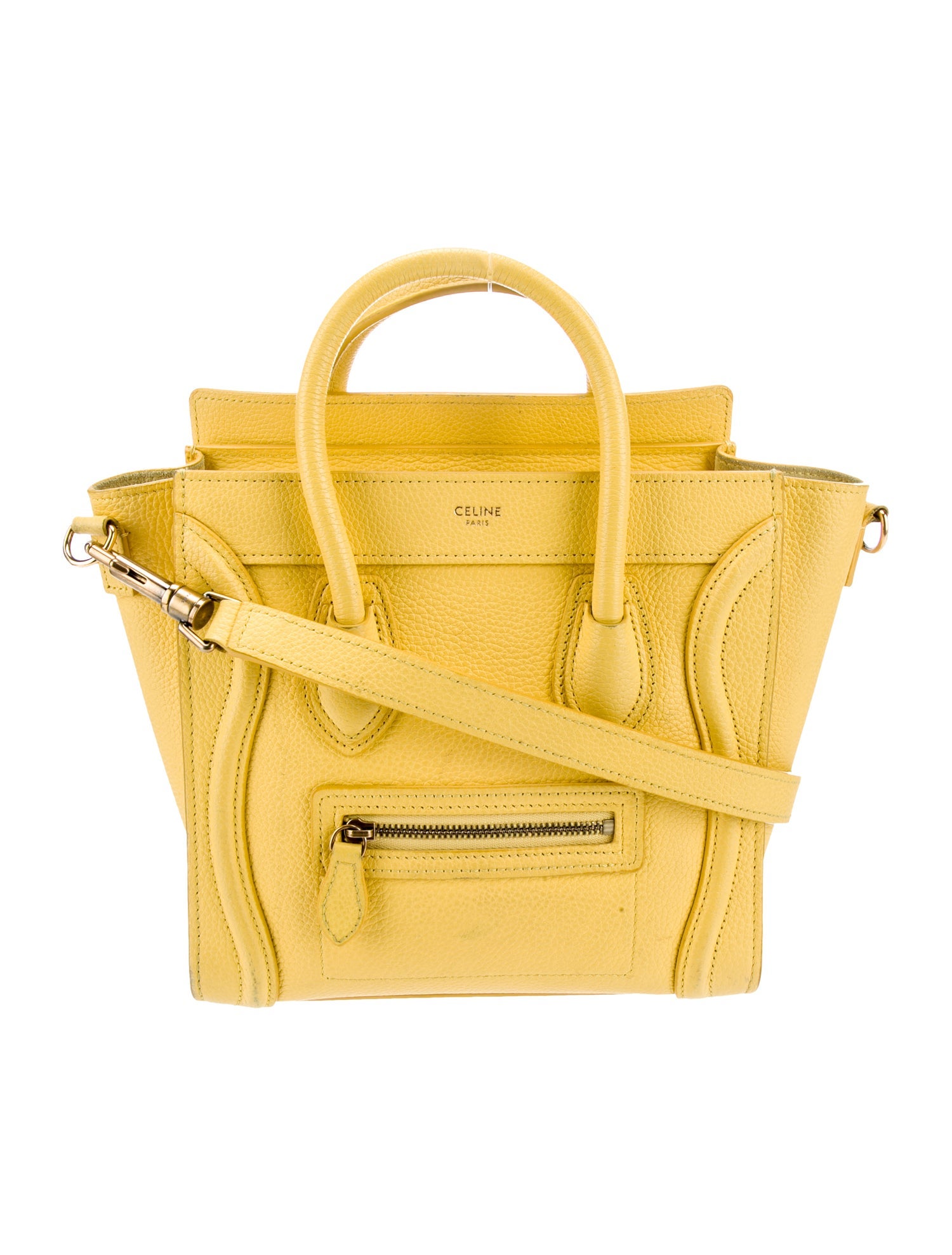 Celine Leather Luggage Nano
