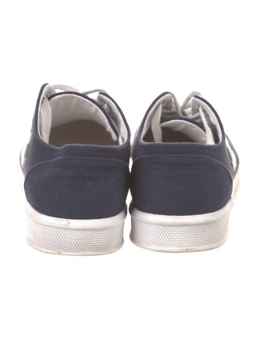 Celine Canvas Leather Trim Embellishment Sneakers