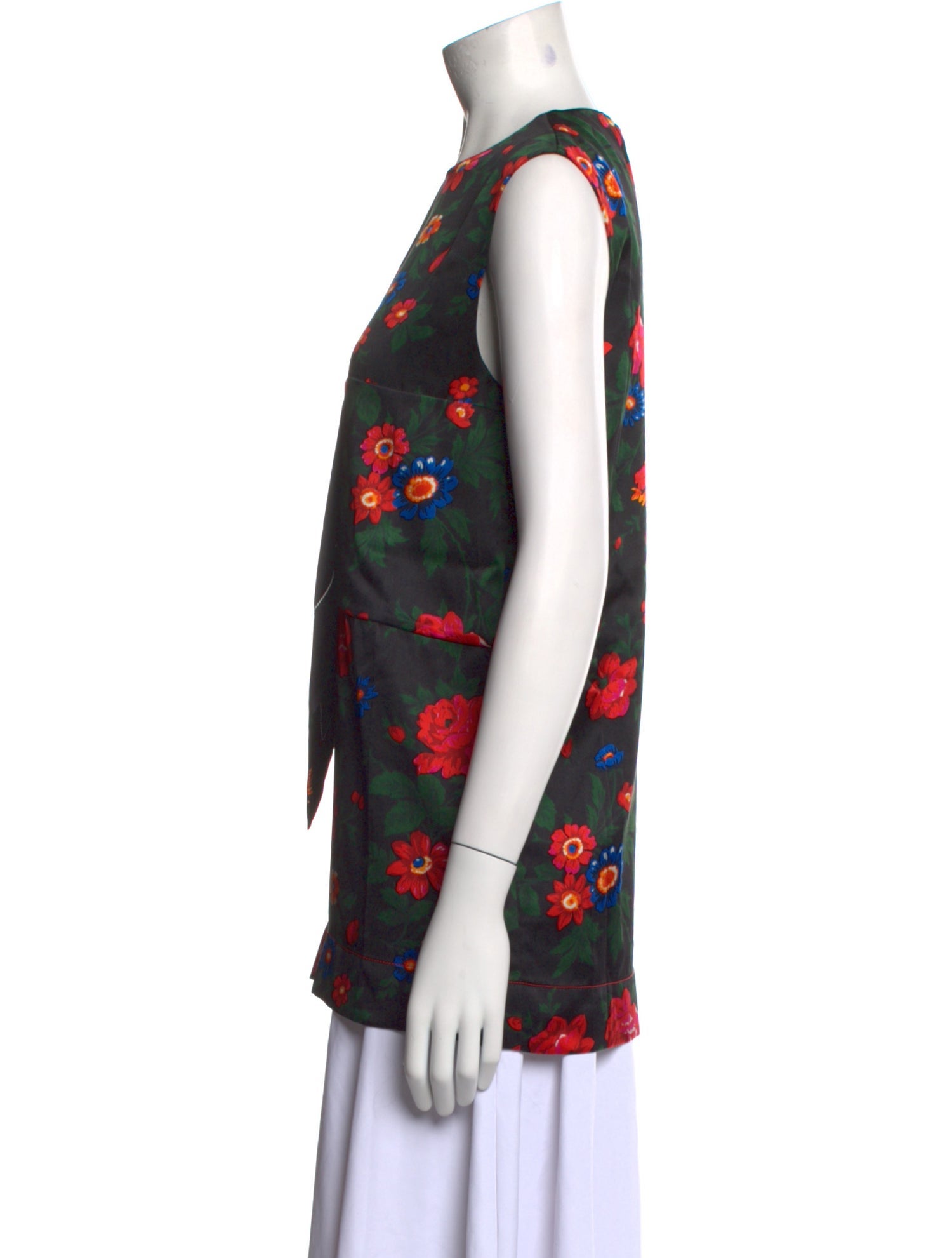 Celine Silk Floral Print Top