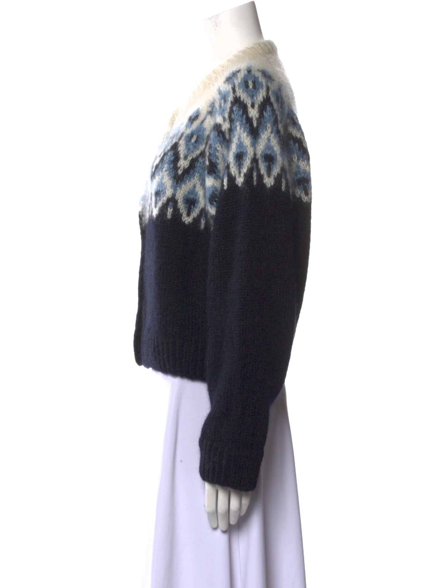 Celine Mohair Printed Sweater