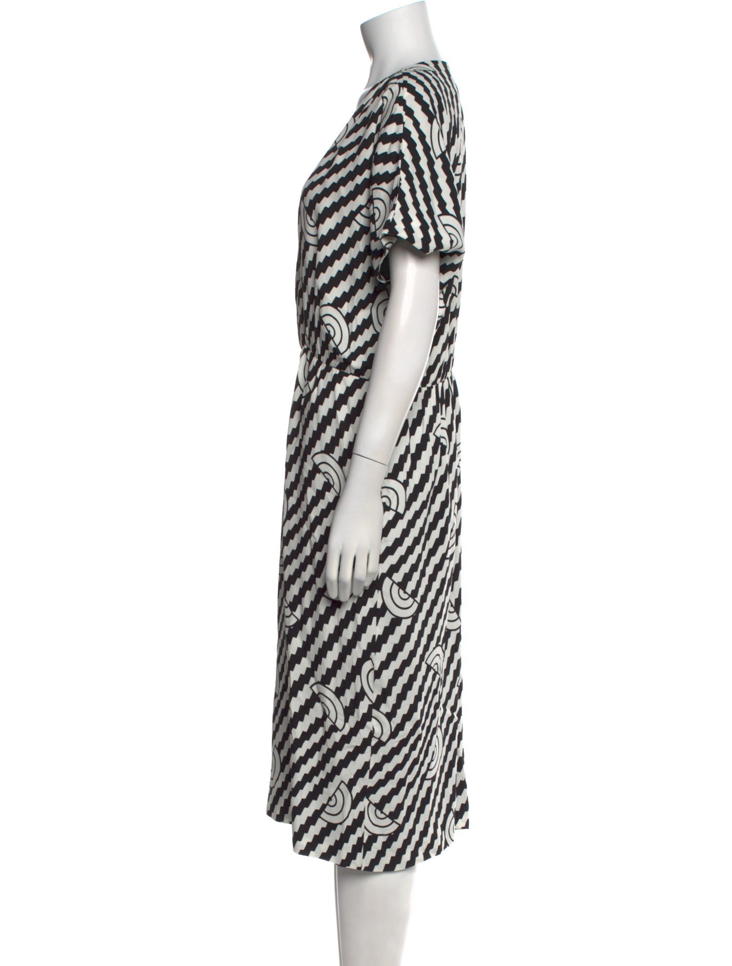 Celine Printed Midi Length Dress