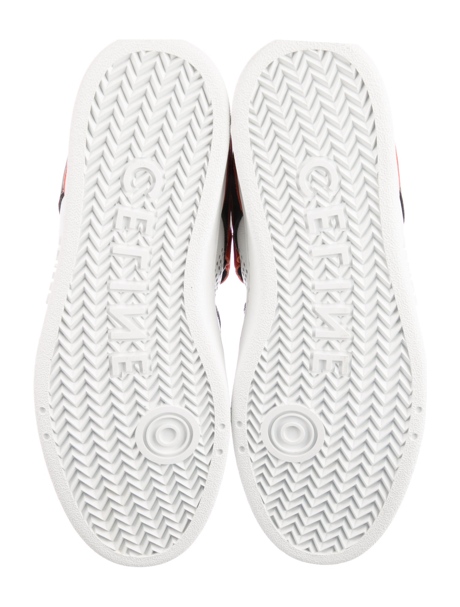 Celine Leather Colorblock Pattern Sneakers