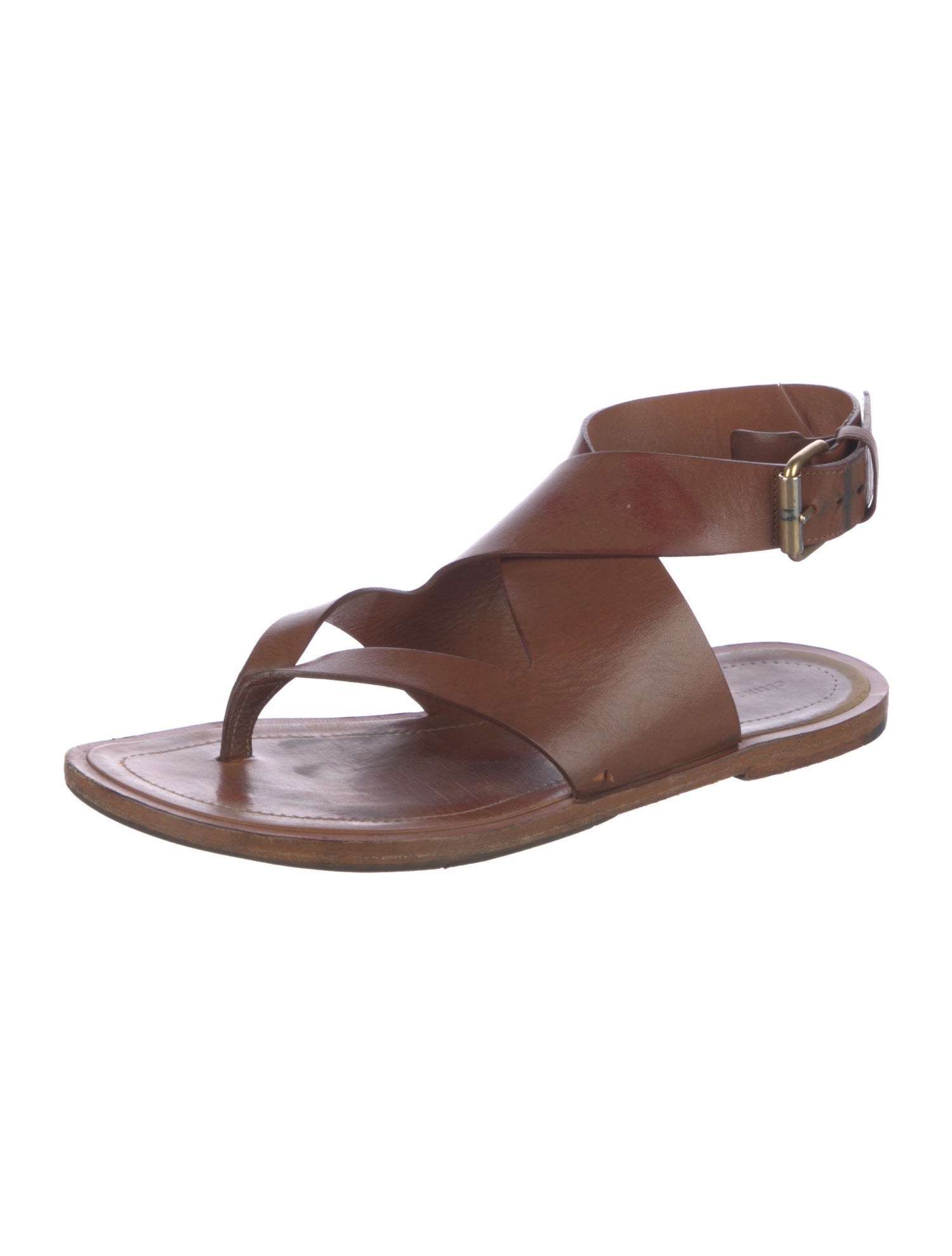 Celine Leather Slingback Sandals