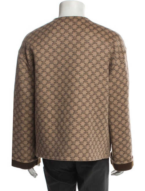 Celine Wool Printed Peacoat