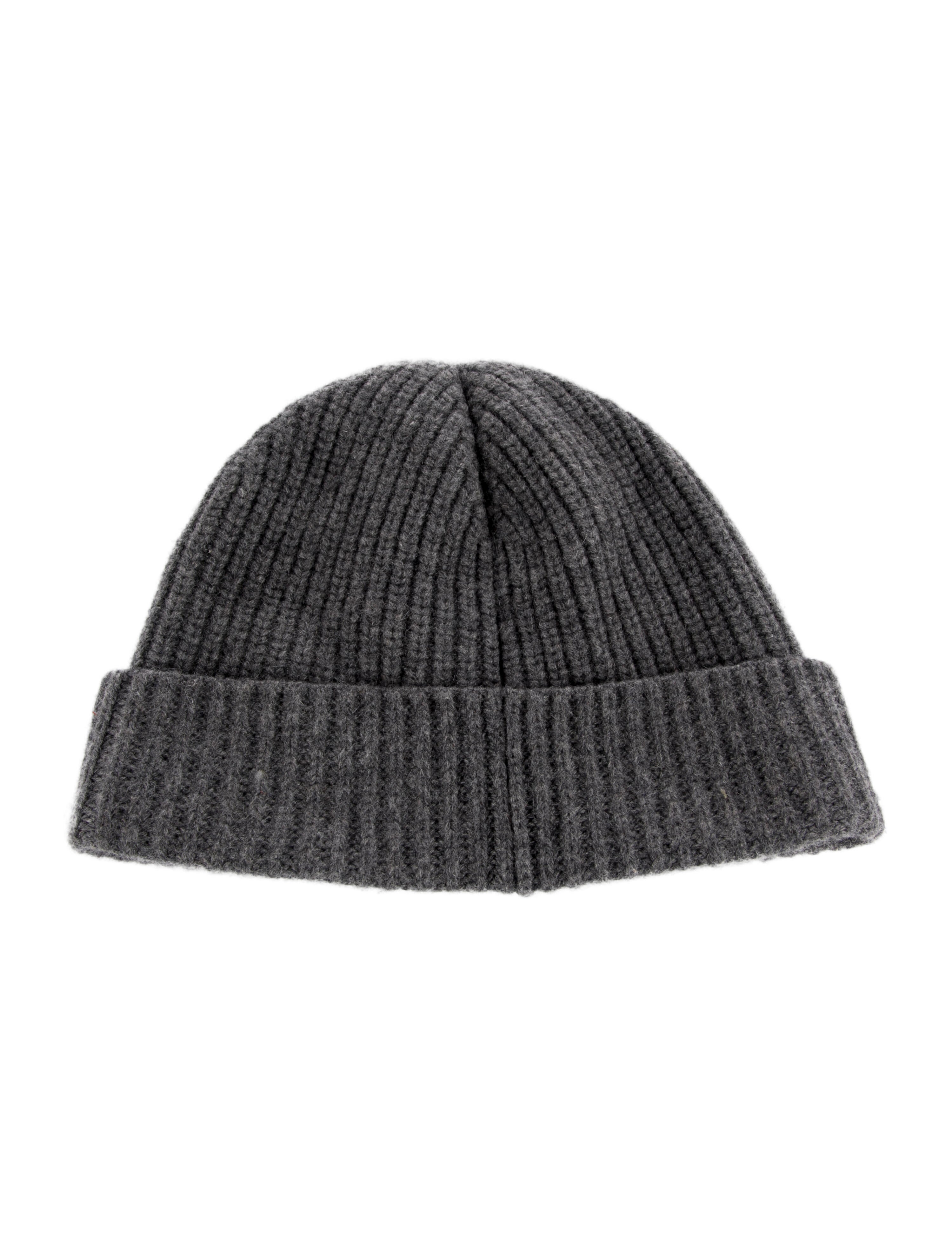 Celine Cashwool Patch Logo Knitted Beanie