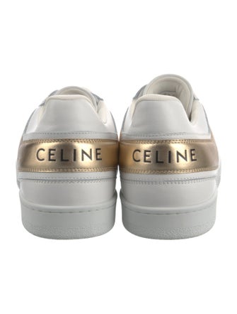Celine Leather Printed Sneakers