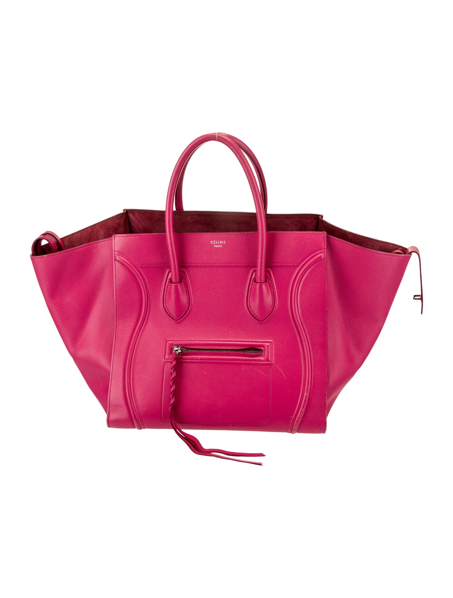 Celine Leather Luggage Phantom Large