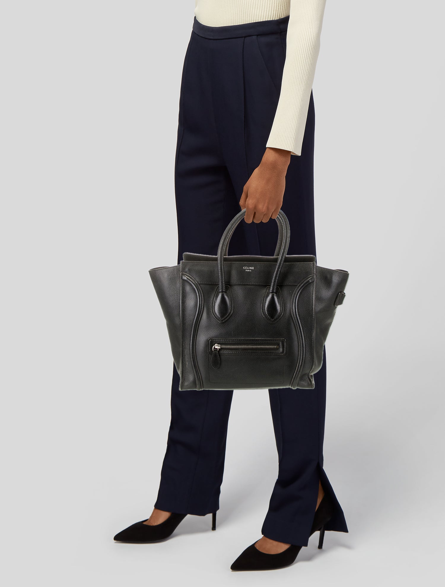 Celine Leather Luggage Mini