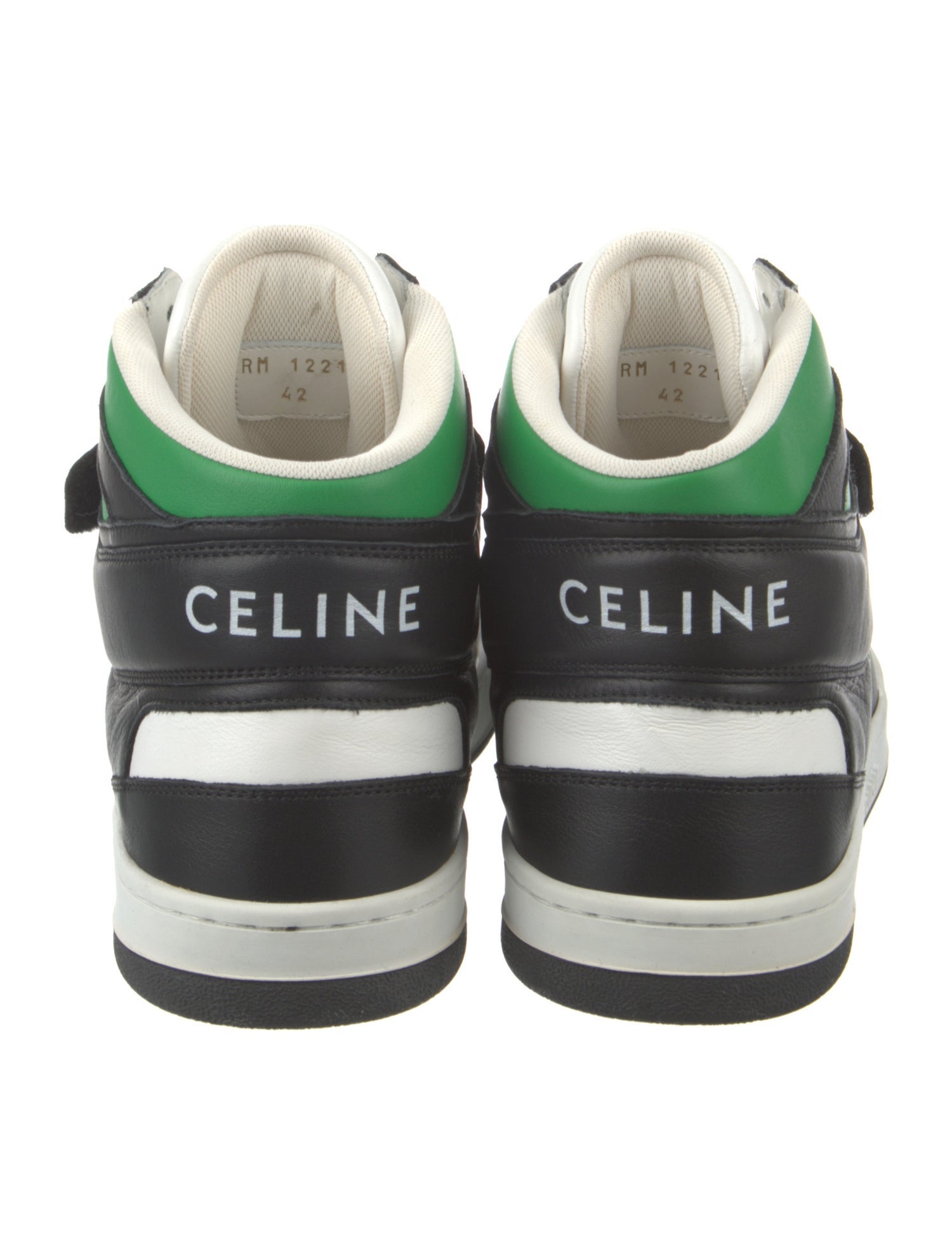 Celine Leather Colorblock Pattern Sneakers