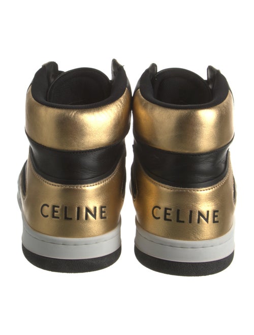 Celine Leather Colorblock Pattern Sneakers