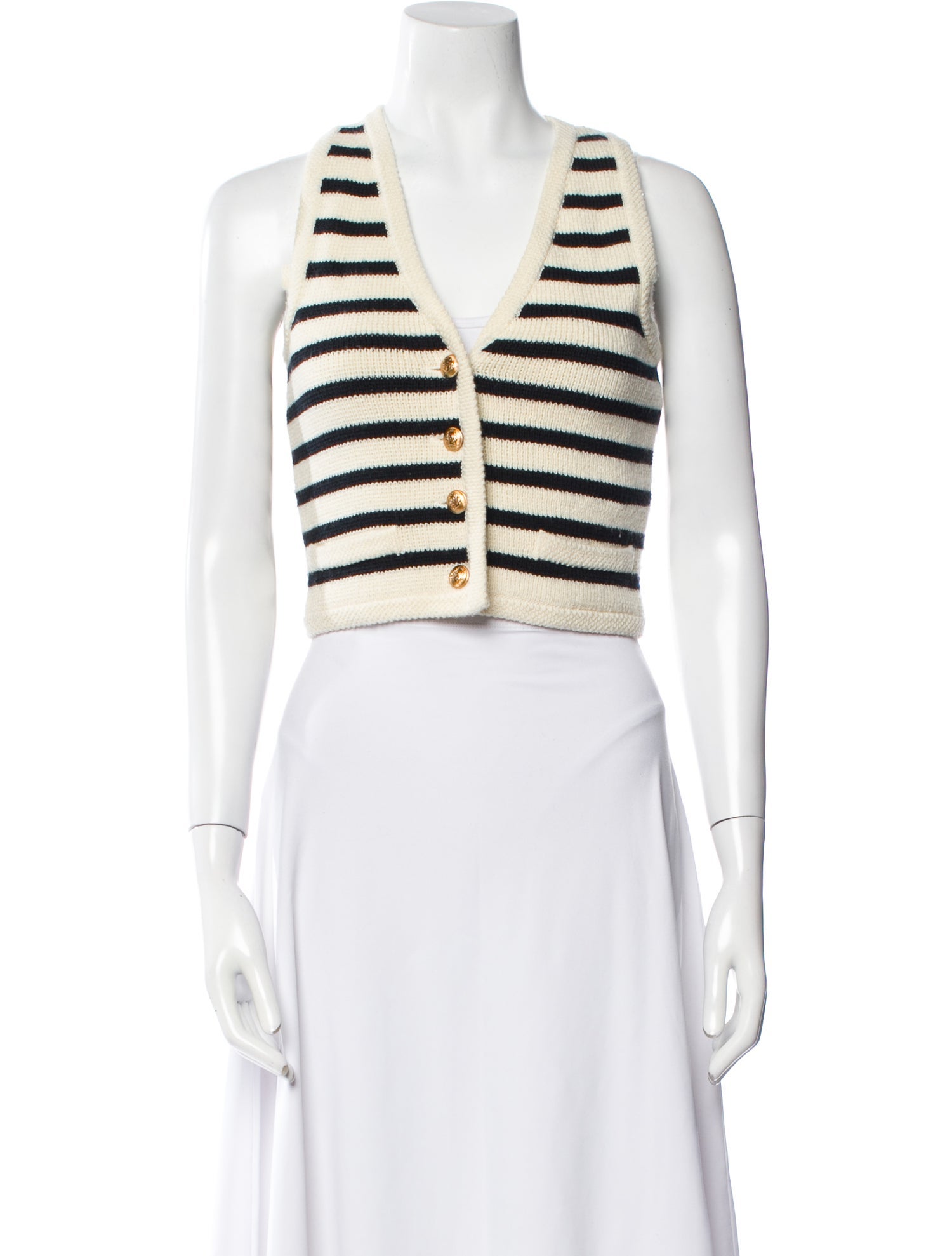 Celine Wool Striped Sweater