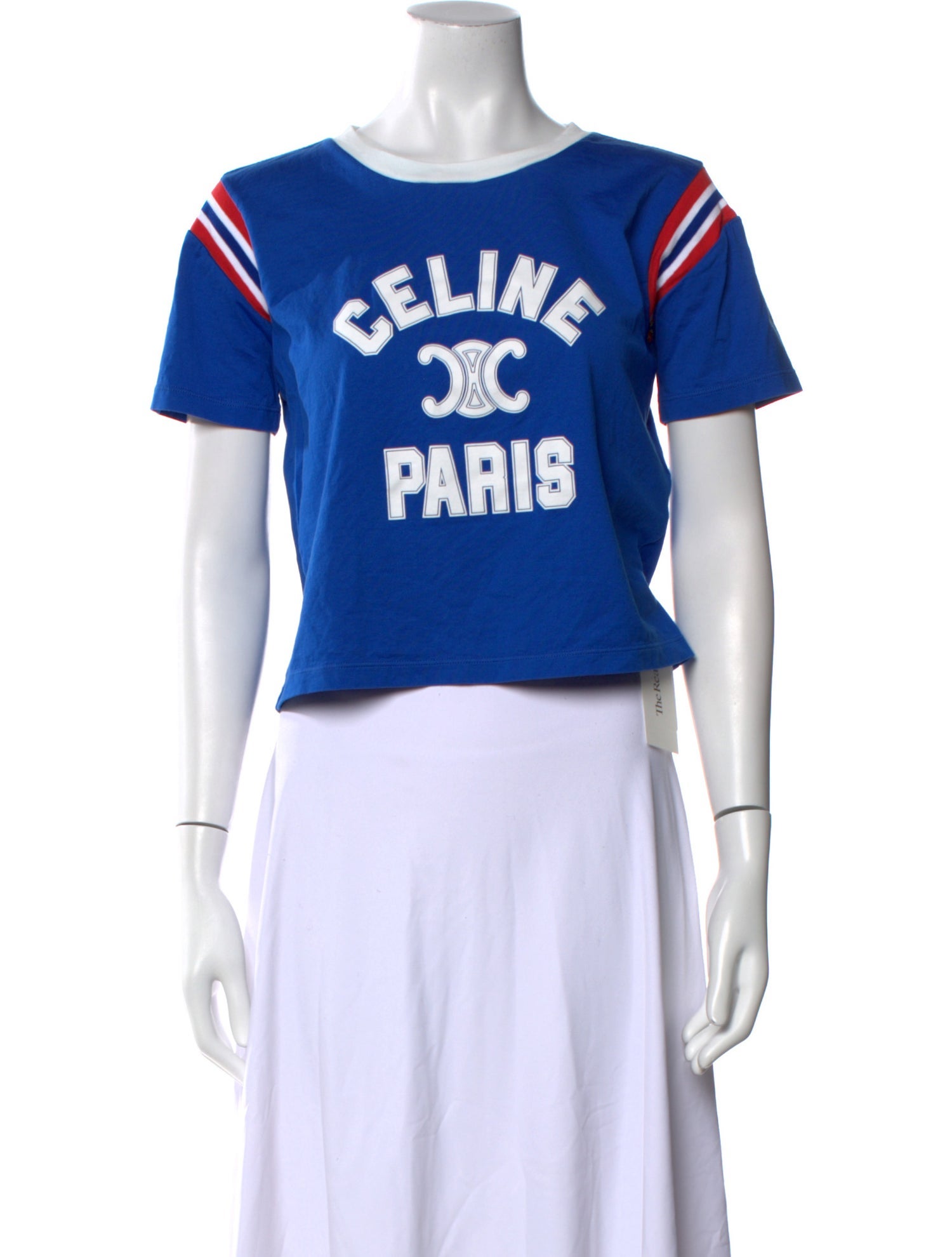 Celine Graphic Print Crew Neck T-Shirt