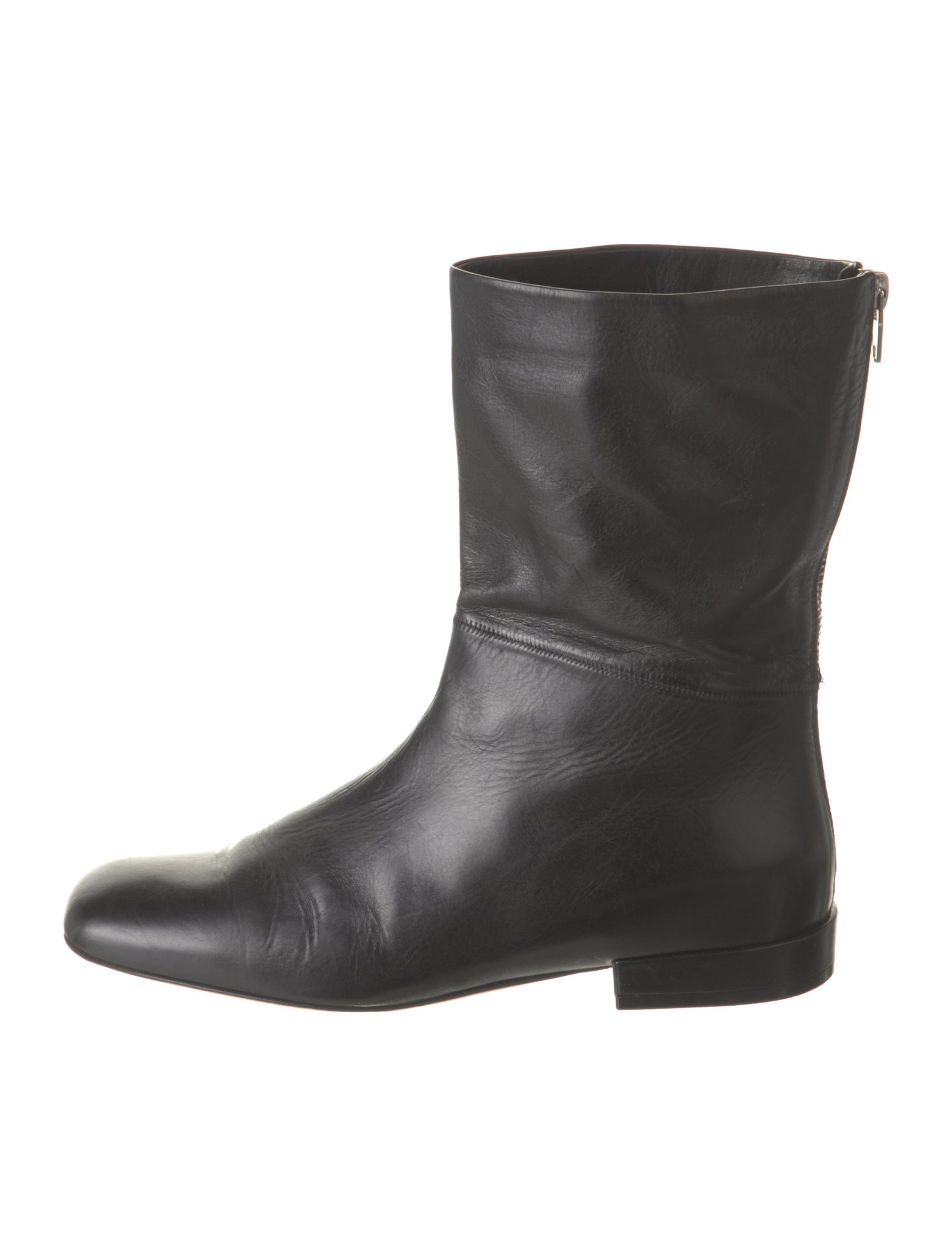 Celine Leather Moto Boots