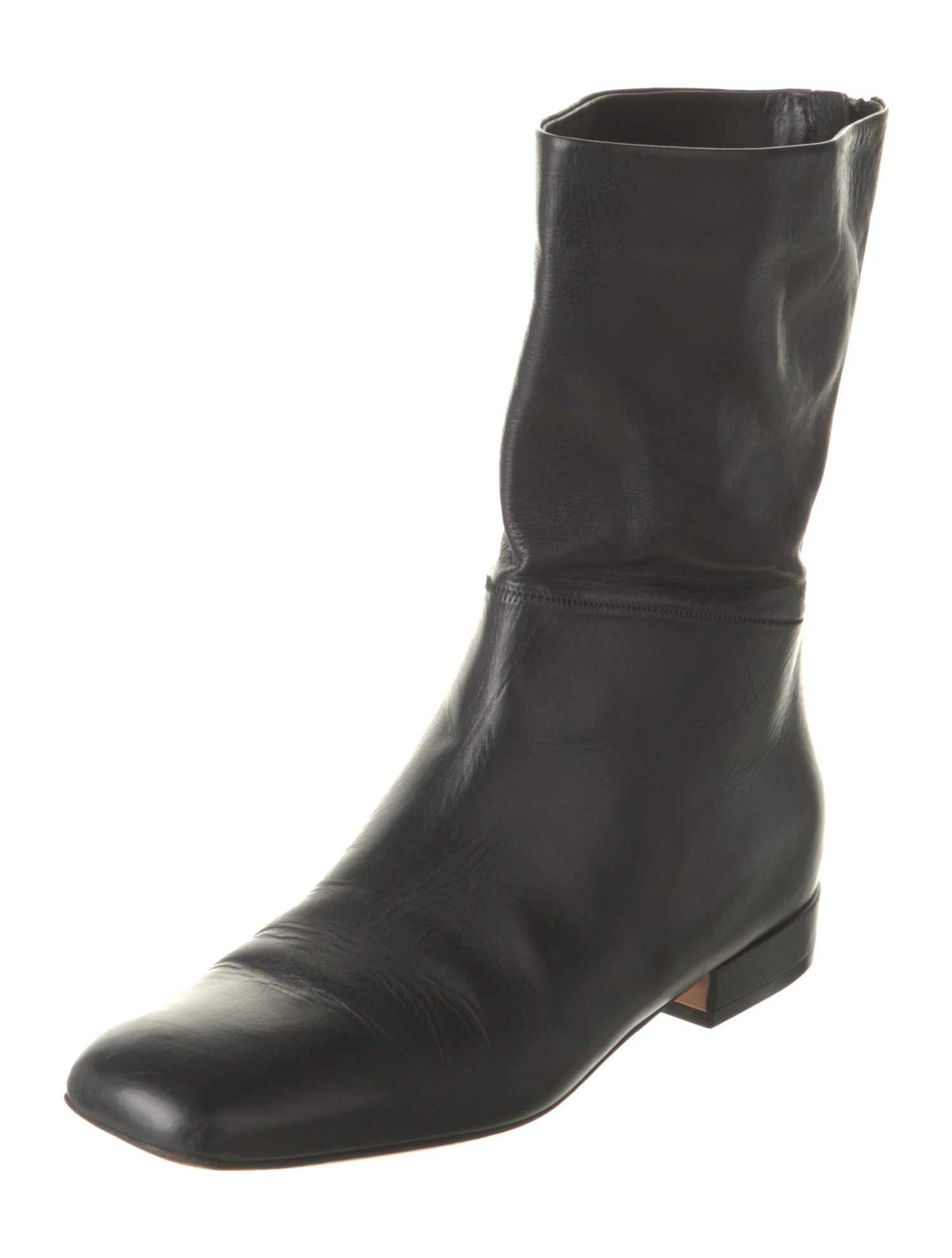 Celine Leather Moto Boots