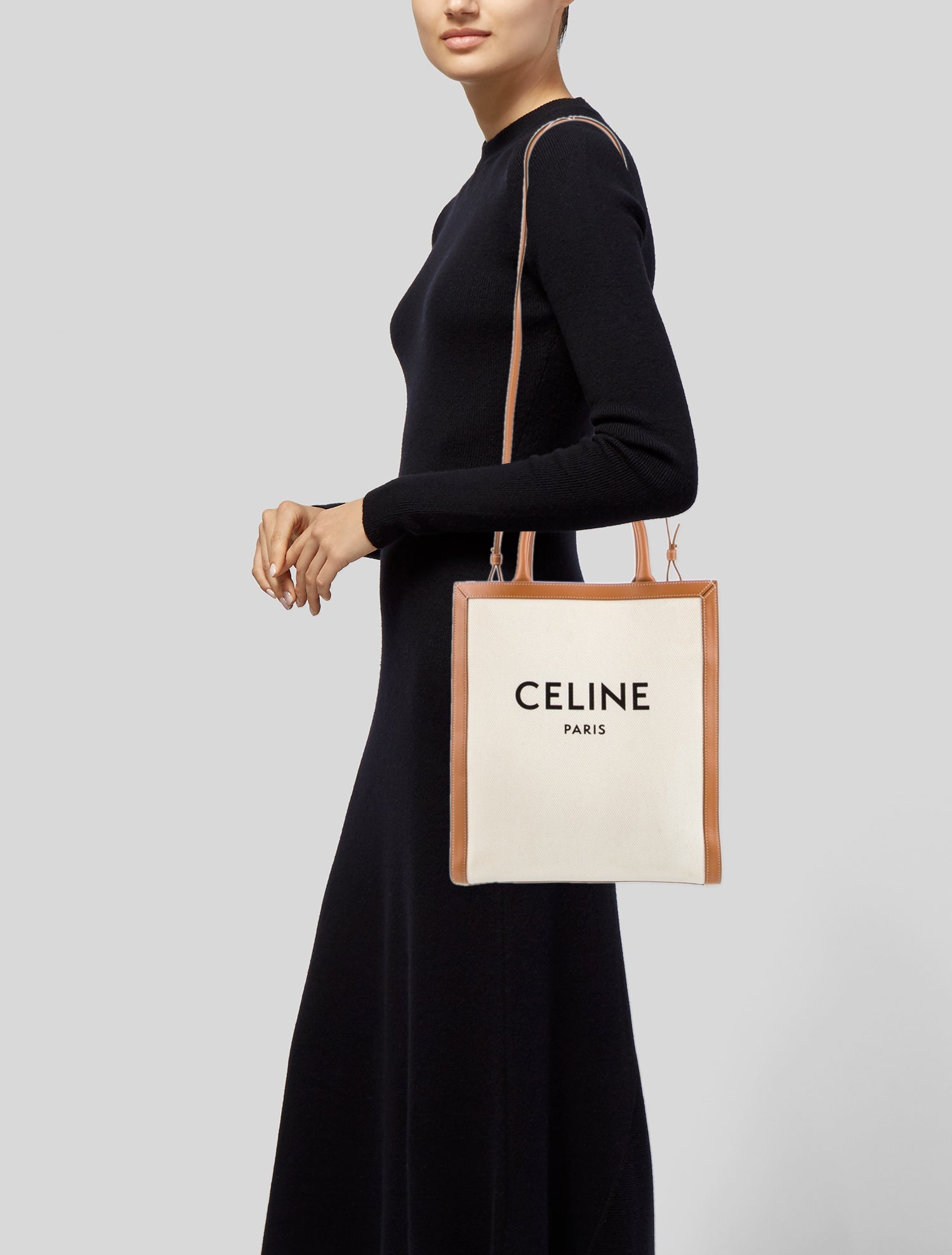 Celine Canvas Vertical Cabas Small