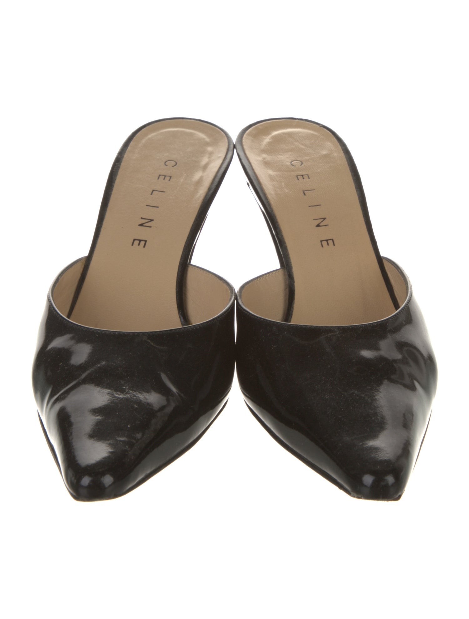 Celine Patent Leather Mules