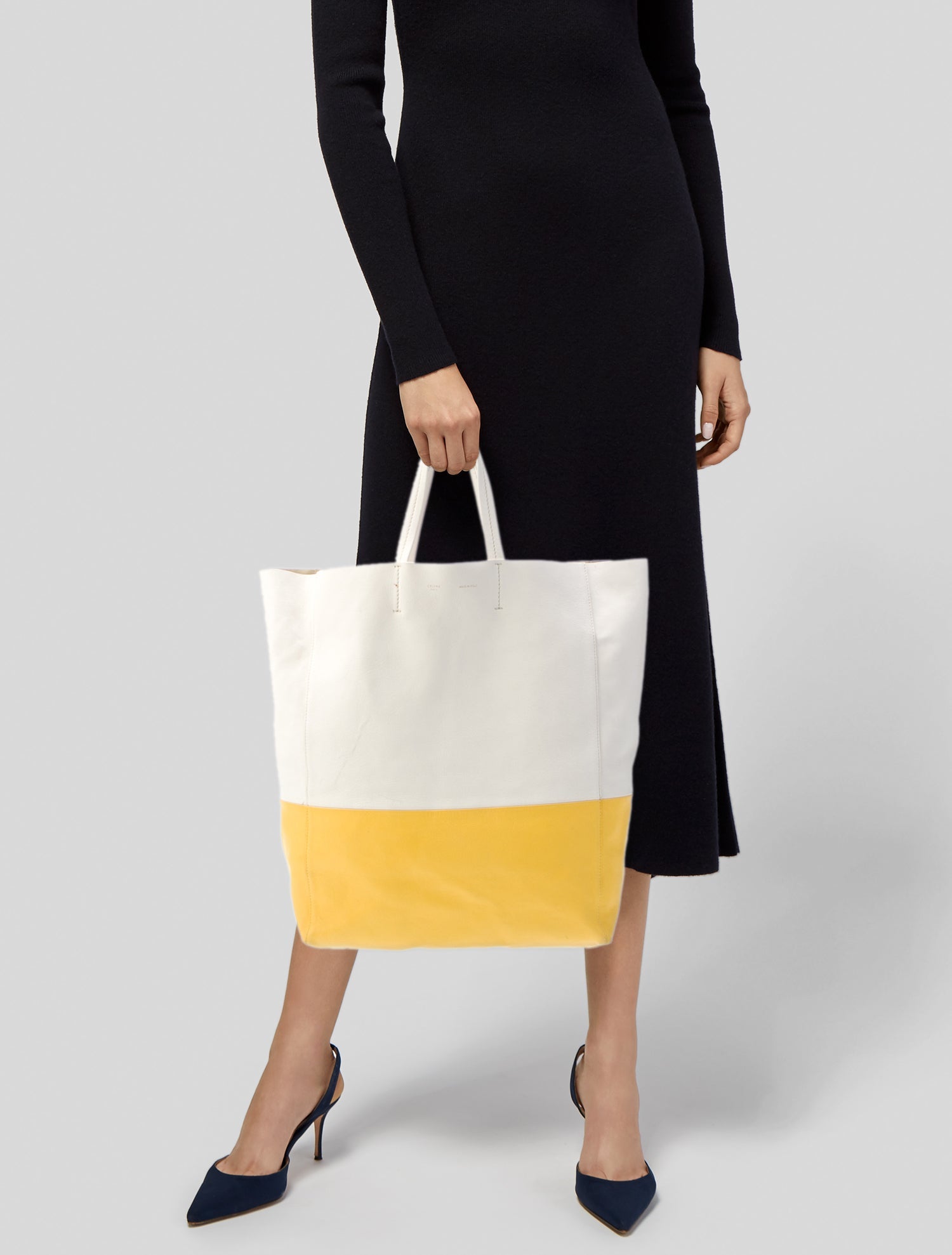 Celine Leather Vertical Cabas