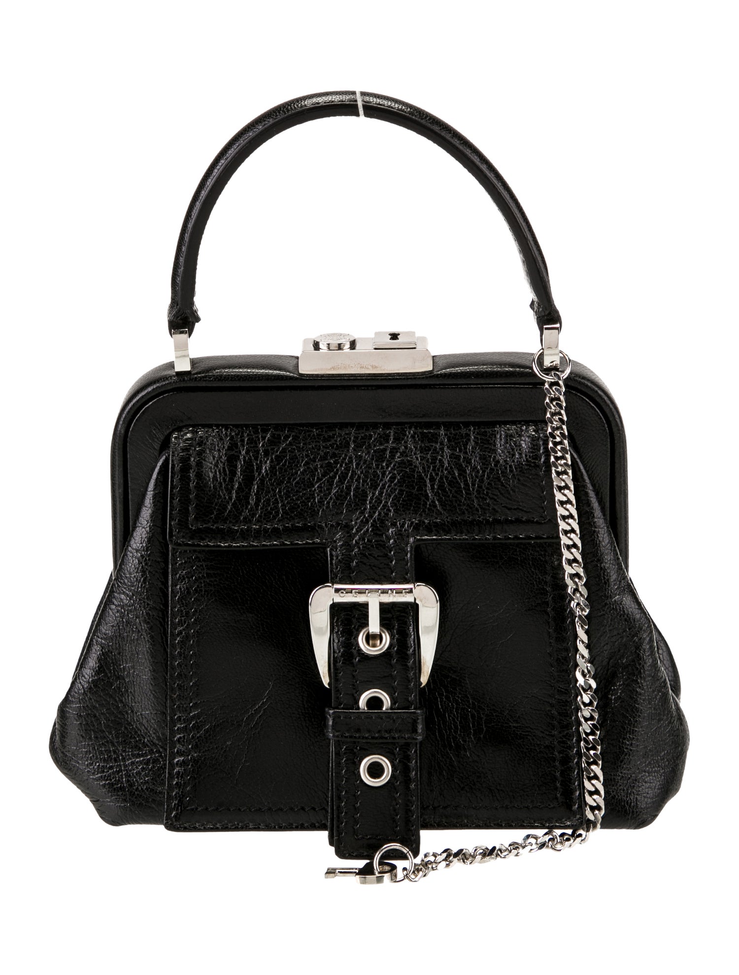 Celine Lock and Key Keychain - Brown Bag Accessories