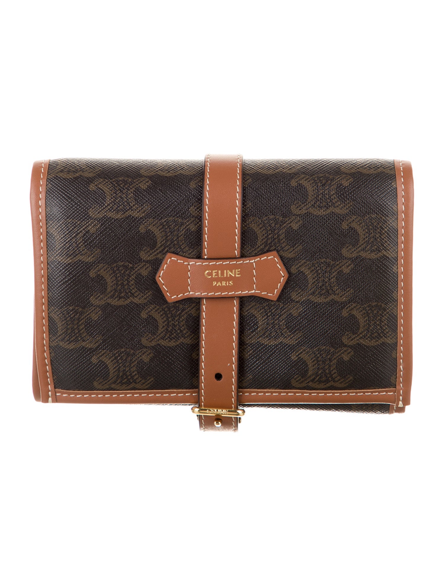 Celine Coated Canvas Jewelry Pouch