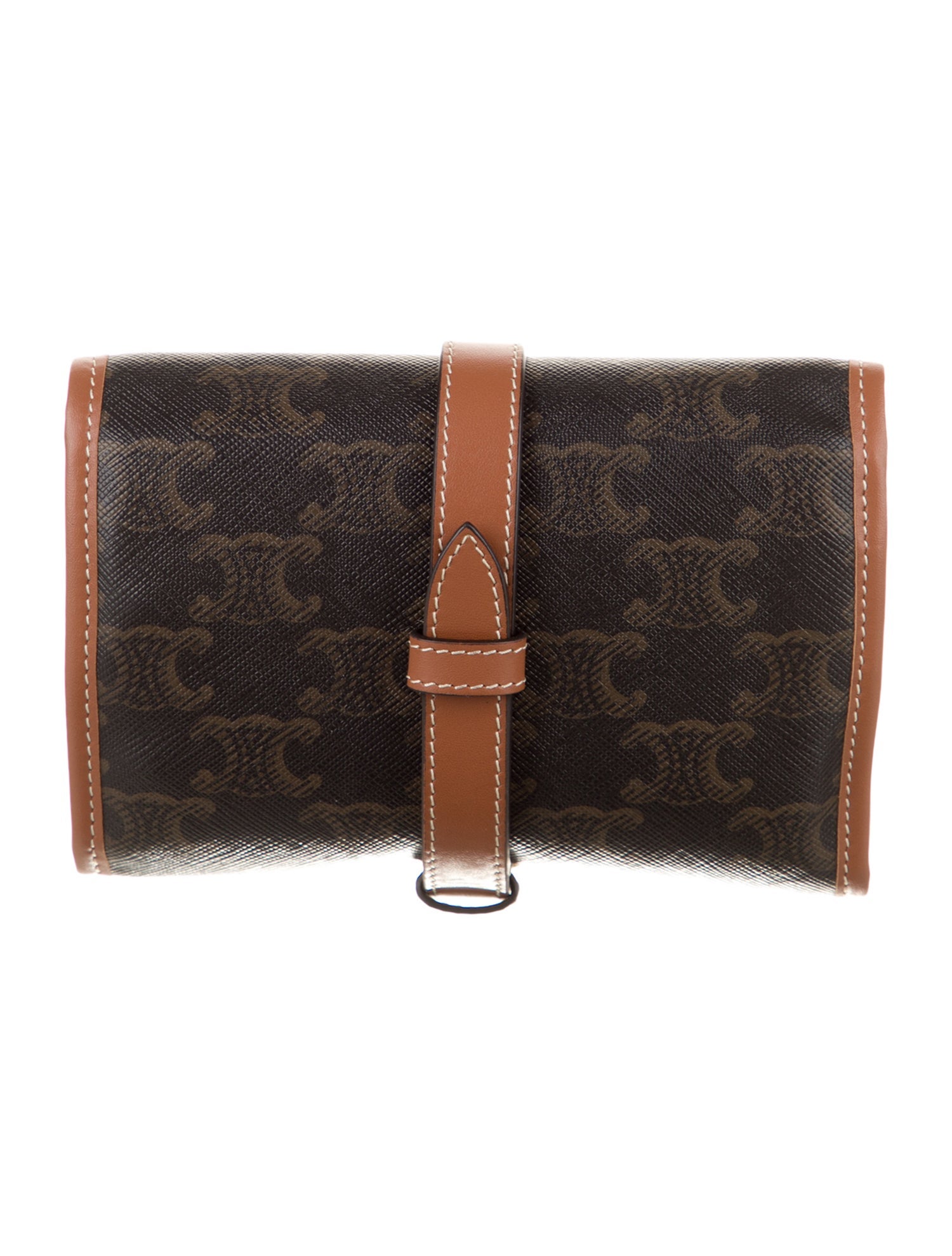 Celine Coated Canvas Jewelry Pouch